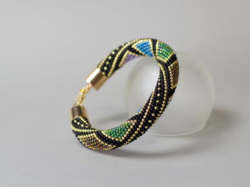 珠子钩编套件与材料包, DIY material package, Diy kit bead crochet bracelet
