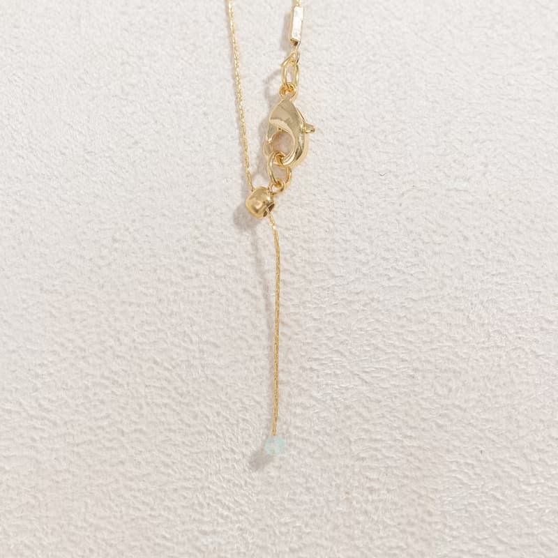 【雙魚座生日石】海藍寶 Aquamarine 天然石項鍊 韓國製造