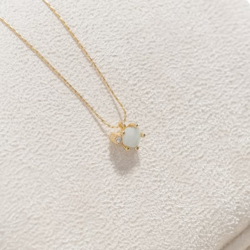 【雙魚座生日石】海藍寶 Aquamarine 天然石項鍊 韓國製造