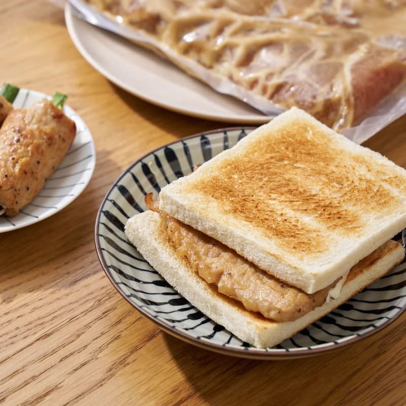 四食五号早餐店 煎煮炒炸皆適宜的里肌豬排肉 肉蛋吐司