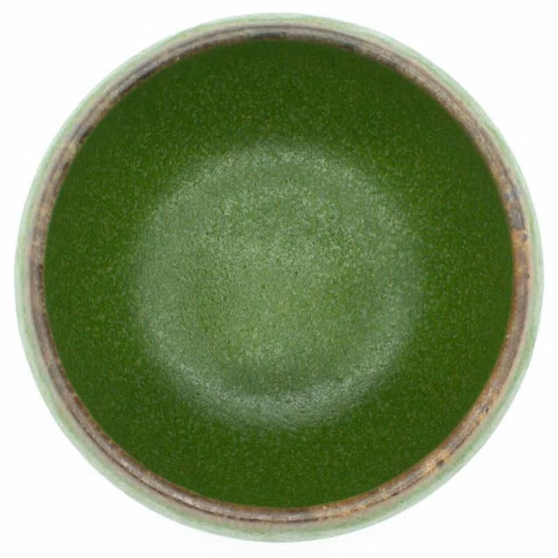 【絕美釉色】美濃燒-霧釉鶯綠丸碗/小皿