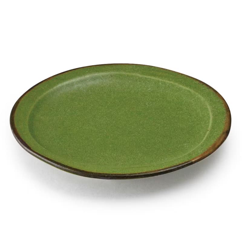 【絕美釉色】美濃燒-霧釉鶯綠丸碗/小皿