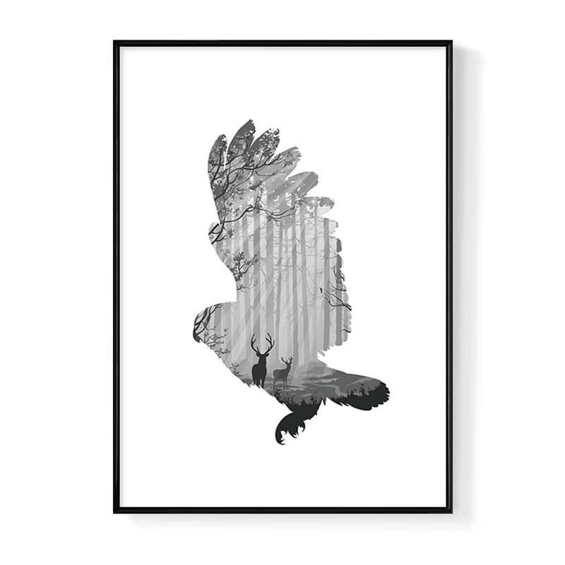 蒼鷹-臥房掛畫/商空/複製畫/玄關/角落空間/鳥/居家飾品