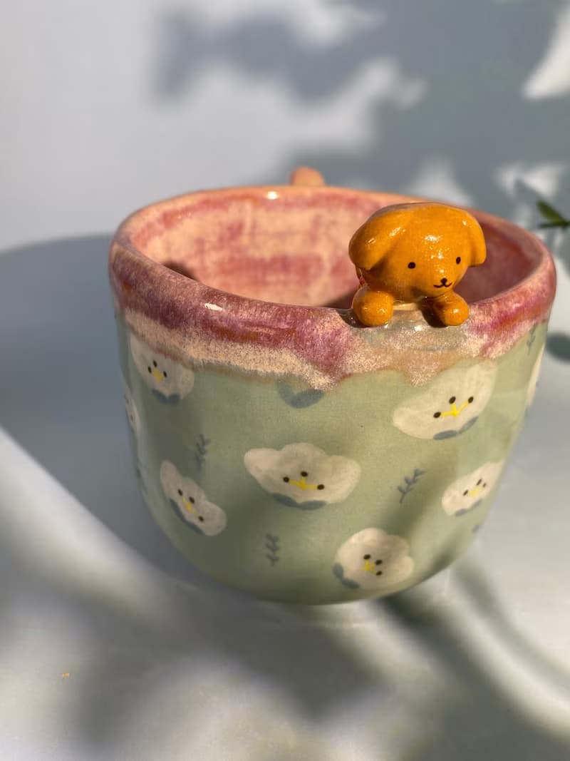 Handmade ceramic cup