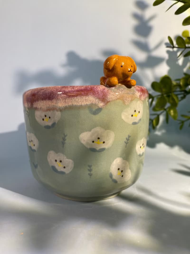 Handmade ceramic cup