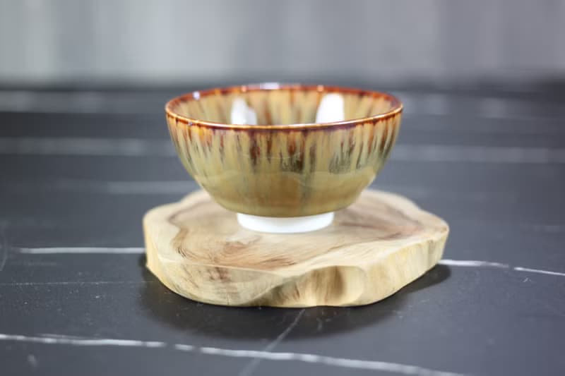 【送禮好物】沙瀑 天目釉 圓滿茶杯 鶯歌陶藝名家葉敏祥作品