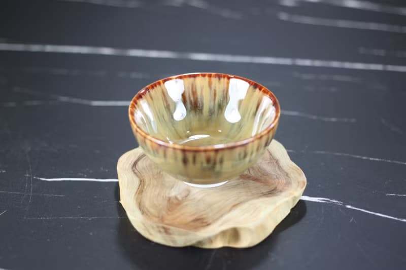 【送禮好物】沙瀑 天目釉 圓滿茶杯 鶯歌陶藝名家葉敏祥作品