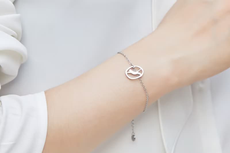 飛起來的貓手鍊 - 貓咪小印章系列-抗敏醫療鋼