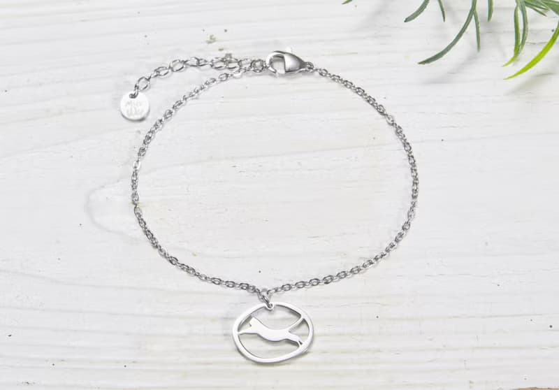 飛起來的貓手鍊 - 貓咪小印章系列-抗敏醫療鋼