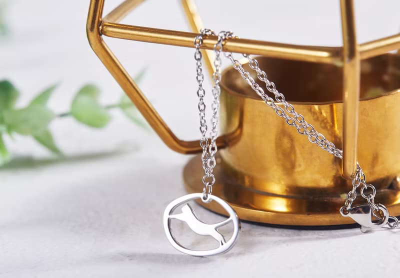 飛起來的貓手鍊 - 貓咪小印章系列-抗敏醫療鋼