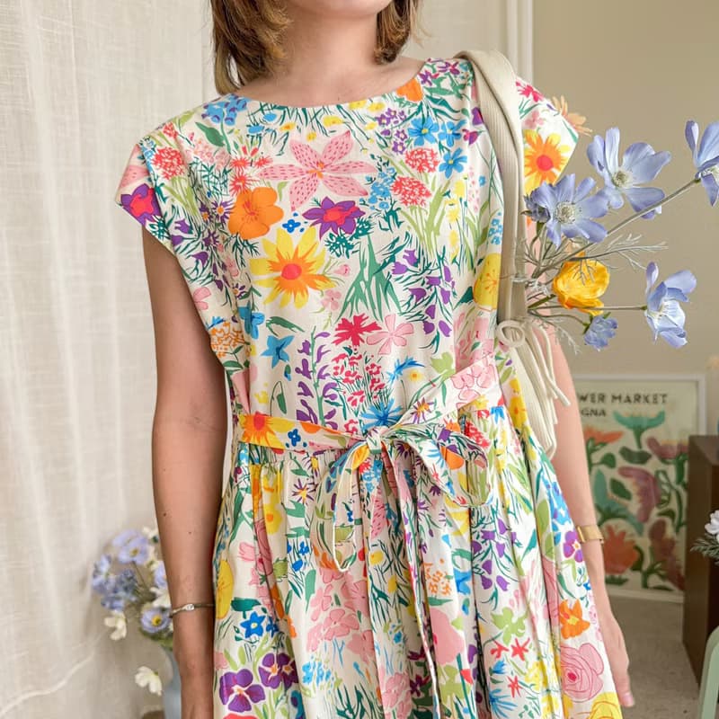 Ribbon Dress 棉質洋裝