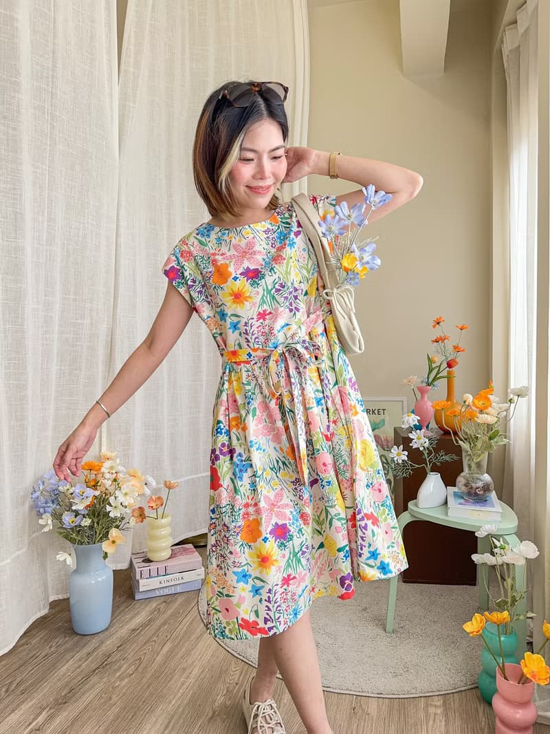 Ribbon Dress 棉質洋裝