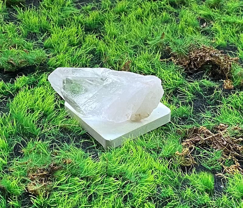 天然原礦能量冰透白水晶柱狀原石 療癒 開運 淨化 能量 擺件
