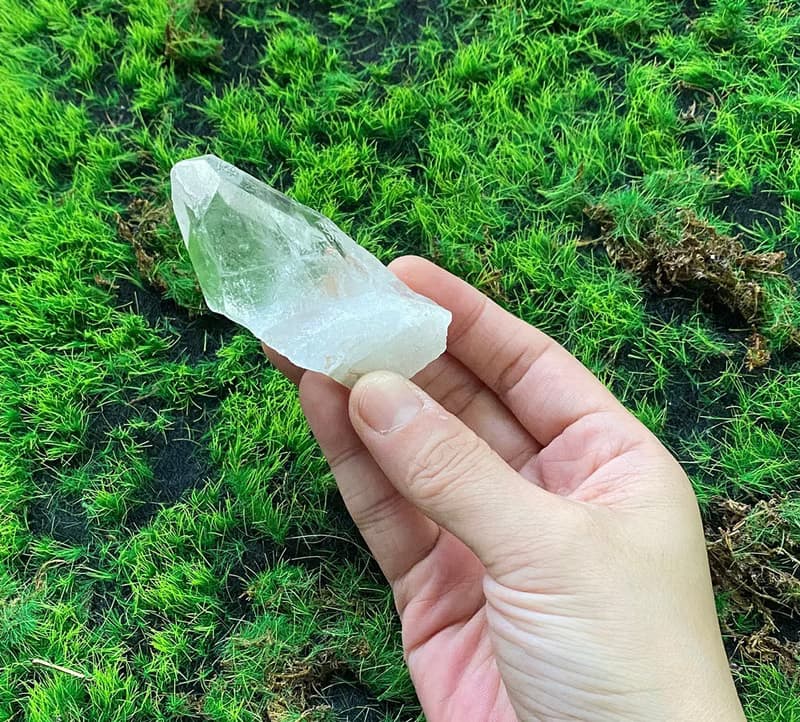 天然原礦能量冰透白水晶柱狀原石 療癒 開運 淨化 能量 擺件