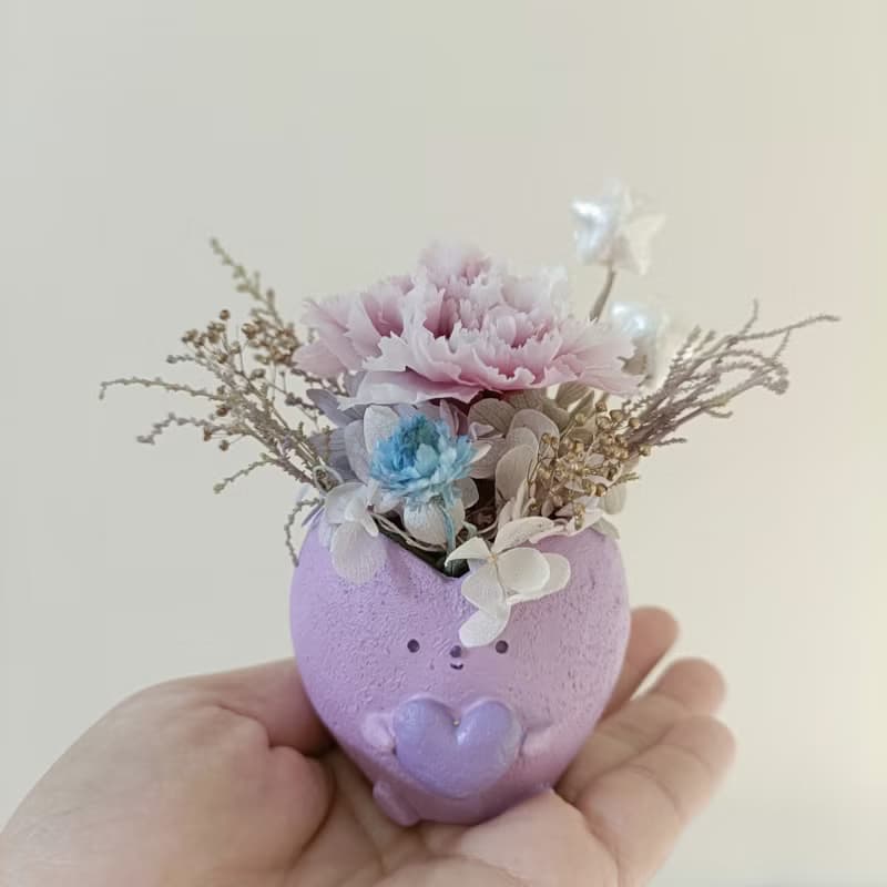 DIY材料包 永生康乃馨盆花 招財貓|注連繩|達摩|g七夕情人節花束