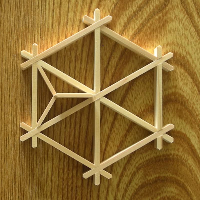 Japan Kumiko assembly kit Gomagara pattern Traditional crafts
