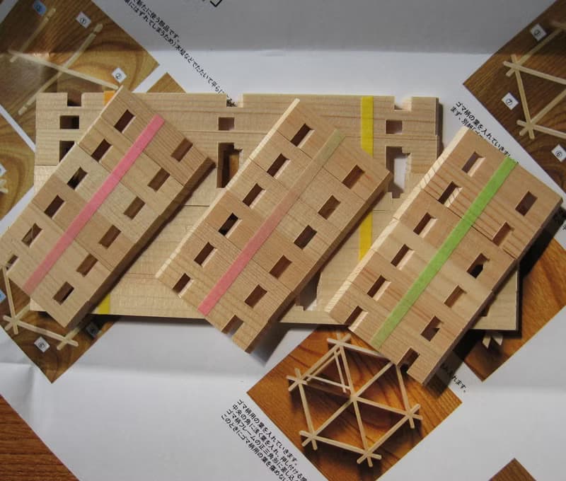 Japan Kumiko assembly kit Gomagara pattern Traditional crafts