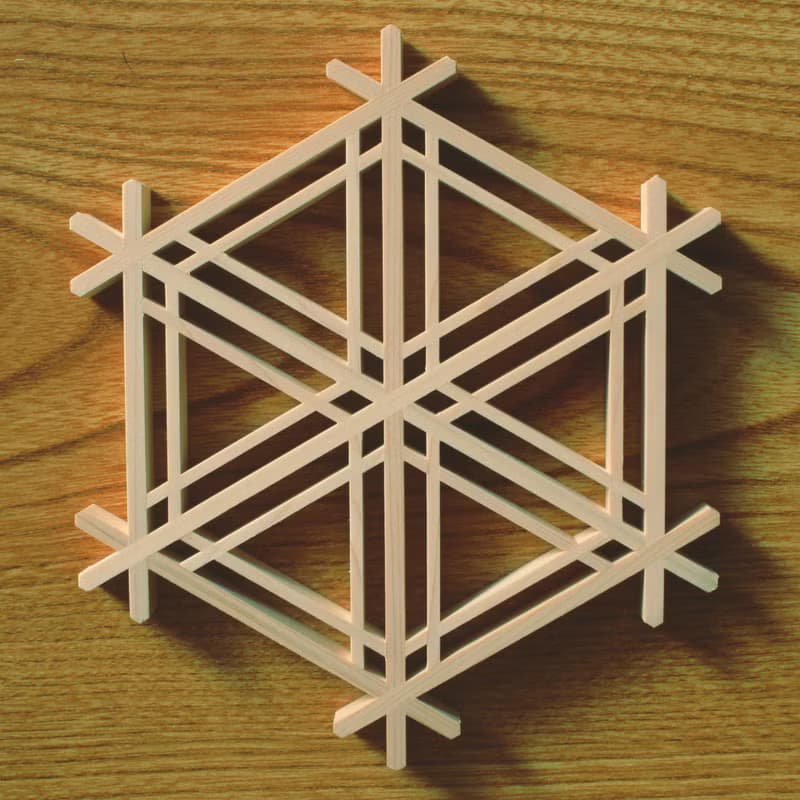 Japan Kumiko assembly kit Gomagara pattern Traditional crafts