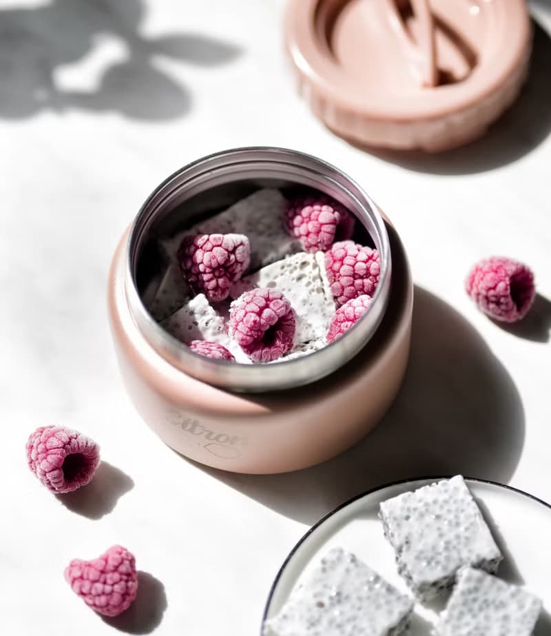 【缺貨】快速到貨【Citron】雙層食品保溫罐_神祕紫