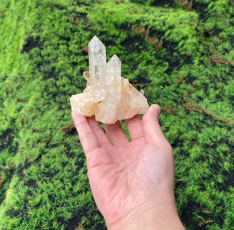 天然原礦白水晶冰山能量柱 白水晶簇 消磁淨化 快速出貨 風水小物