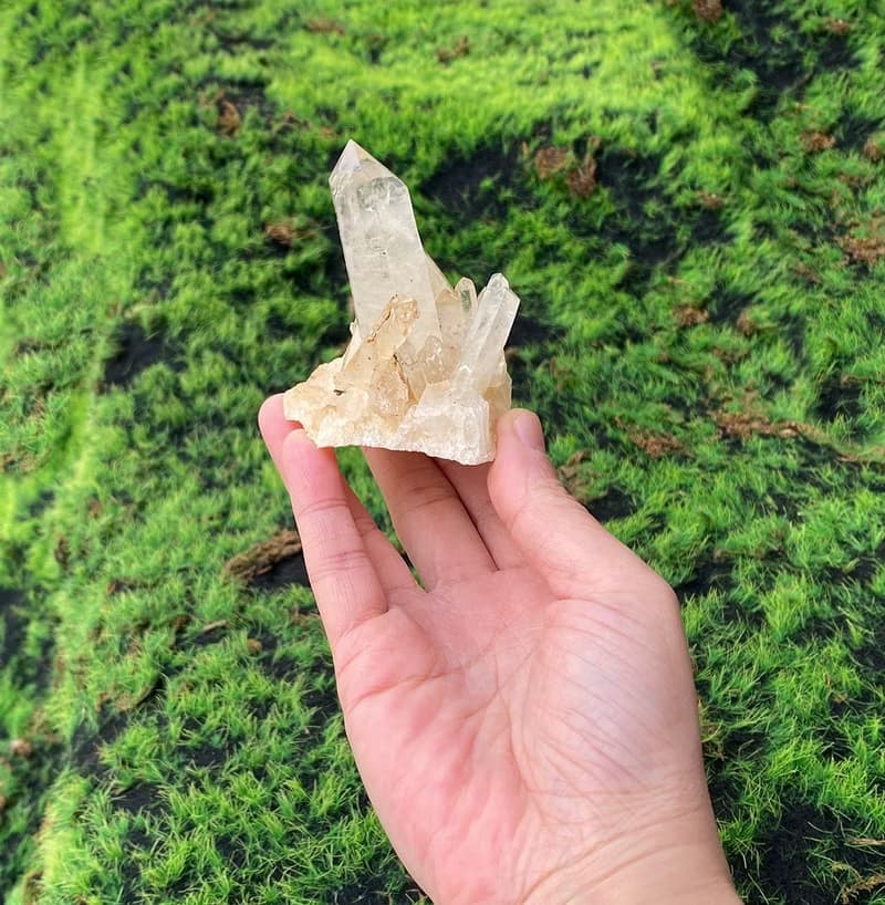 天然原礦白水晶冰山能量柱 白水晶簇 消磁淨化 快速出貨 風水小物