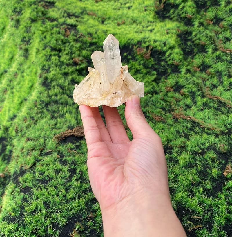 天然原礦白水晶冰山能量柱 白水晶簇 消磁淨化 快速出貨 風水小物