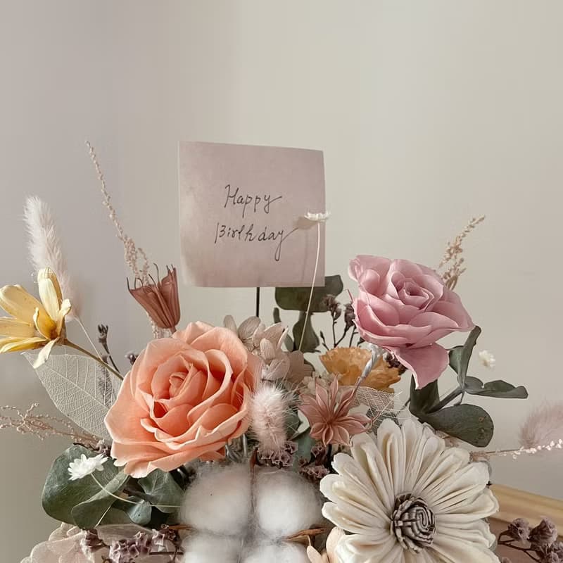 【永生盆花】永生花盒 盒花 生日禮 母親節禮物 開幕花禮 新居禮
