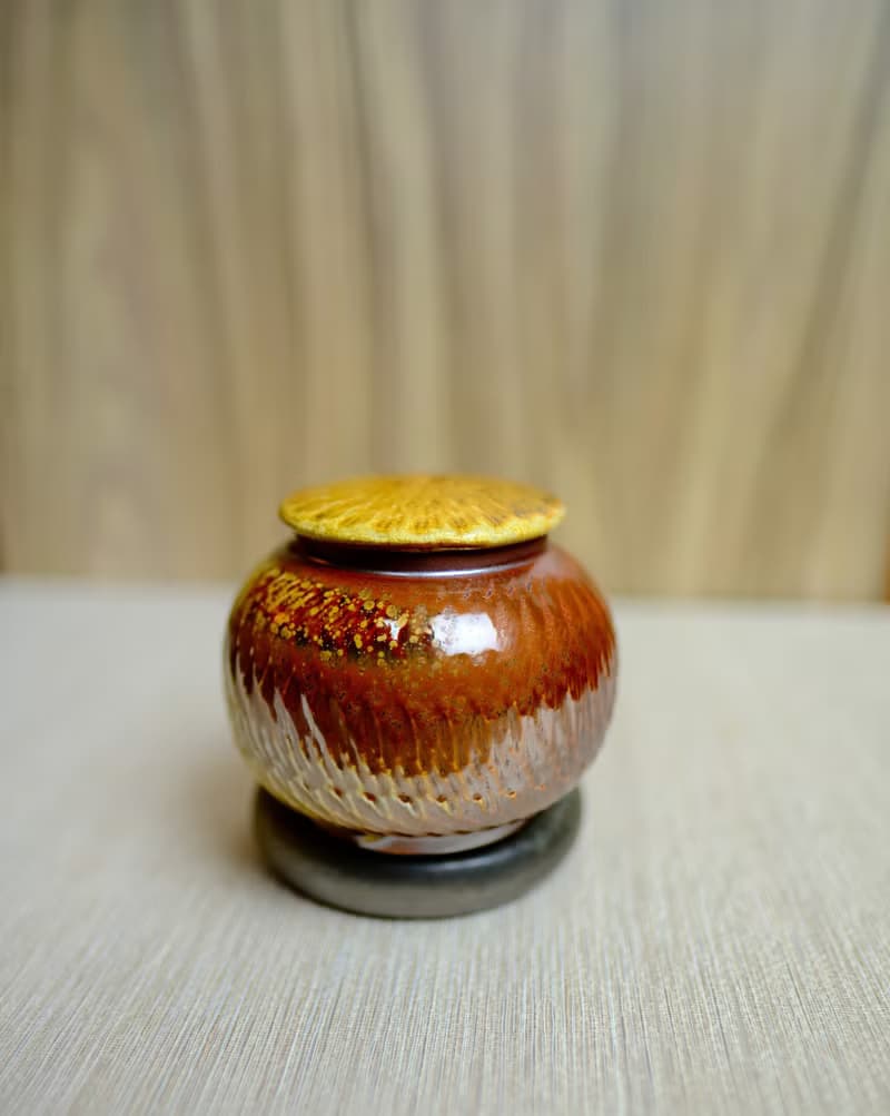 柴燒茶倉 - 落灰志野茶倉 茶具 陶瓷