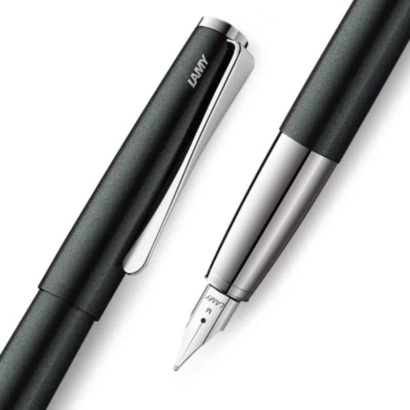 【雷雕免費刻字】LAMY 原子筆+筆袋禮盒 / studio 系列  - 黑森林