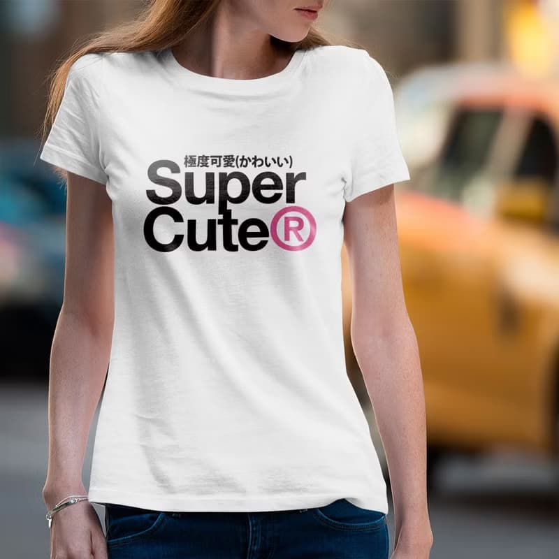 趣味 中性短袖棉T  SUPERCUTE 極度可愛 親子 情侶 PS142