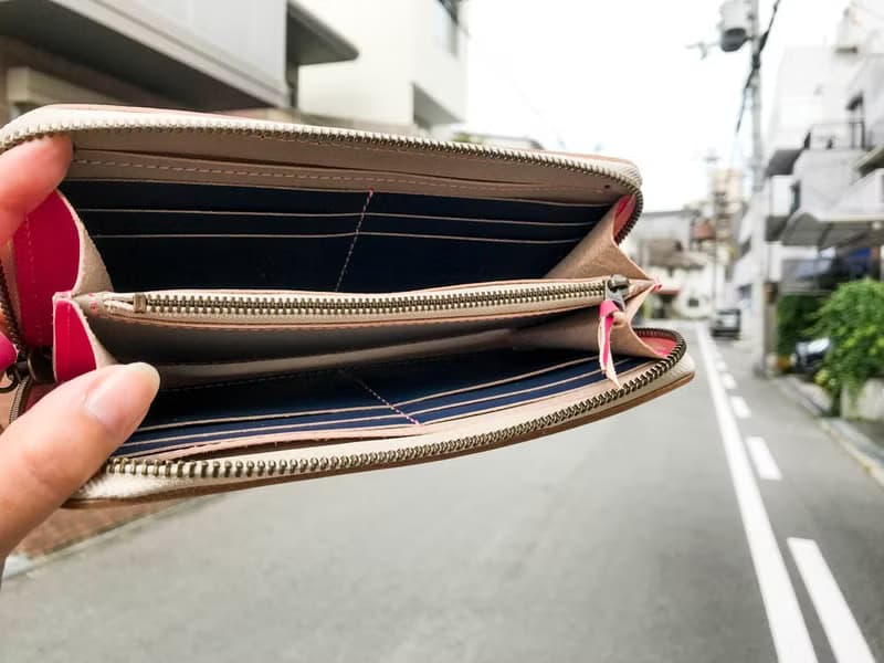 ROUND　 笑顔がこぼれる、好きな色　ラウンドジップ 長財布　スマホも通帳もOK　RZW-HHNN-HPP-P