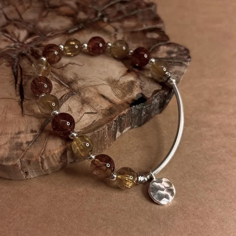 SS&CO | 鈦晶純銀水晶手鍊