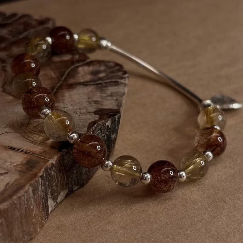 SS&CO | 鈦晶純銀水晶手鍊