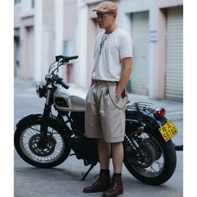 亨利領短袖 T-SHIRT 磅數260G 復古 美式 短袖 Henley Collar