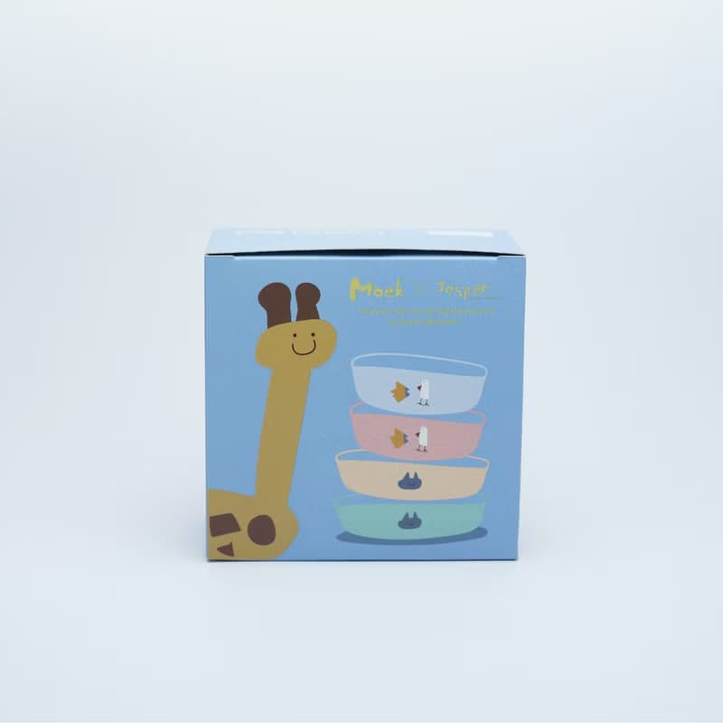 抗菌可微波Essten水晶小粥碗四件組(不鏽鋼上蓋)∣Moek X Jesper