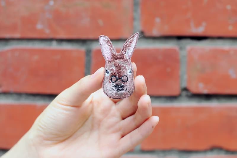 兔子-動物刺繡 別針/胸針 森林 新年開運實用禮物 情人節禮物