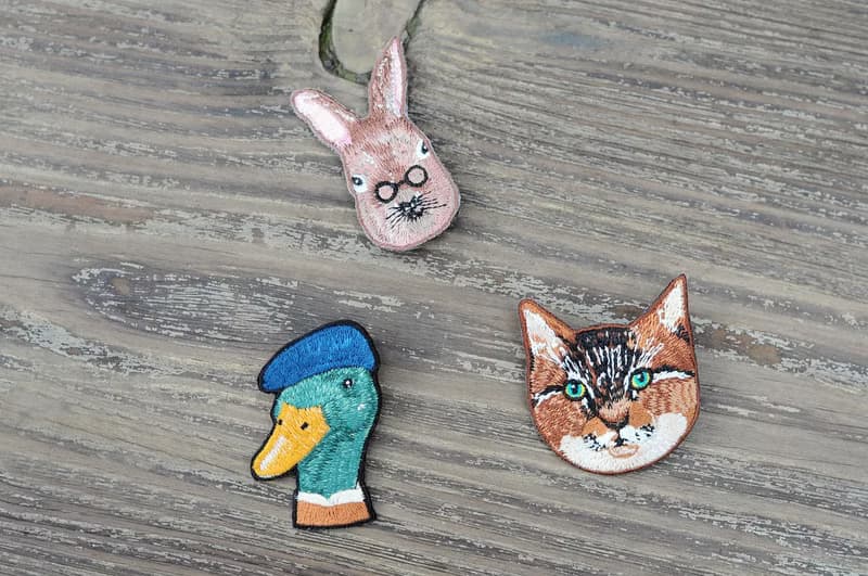 兔子-動物刺繡 別針/胸針 森林 新年開運實用禮物 情人節禮物