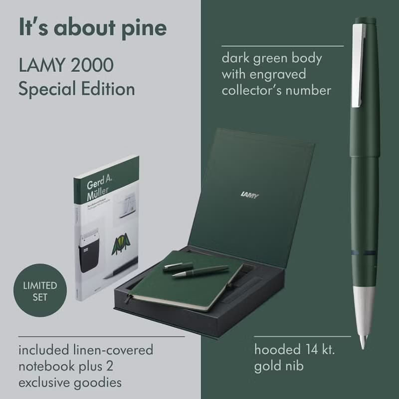 LAMY 全球限量 58週年紀念鋼筆禮盒 / 2000 58週年系列 - 松森綠