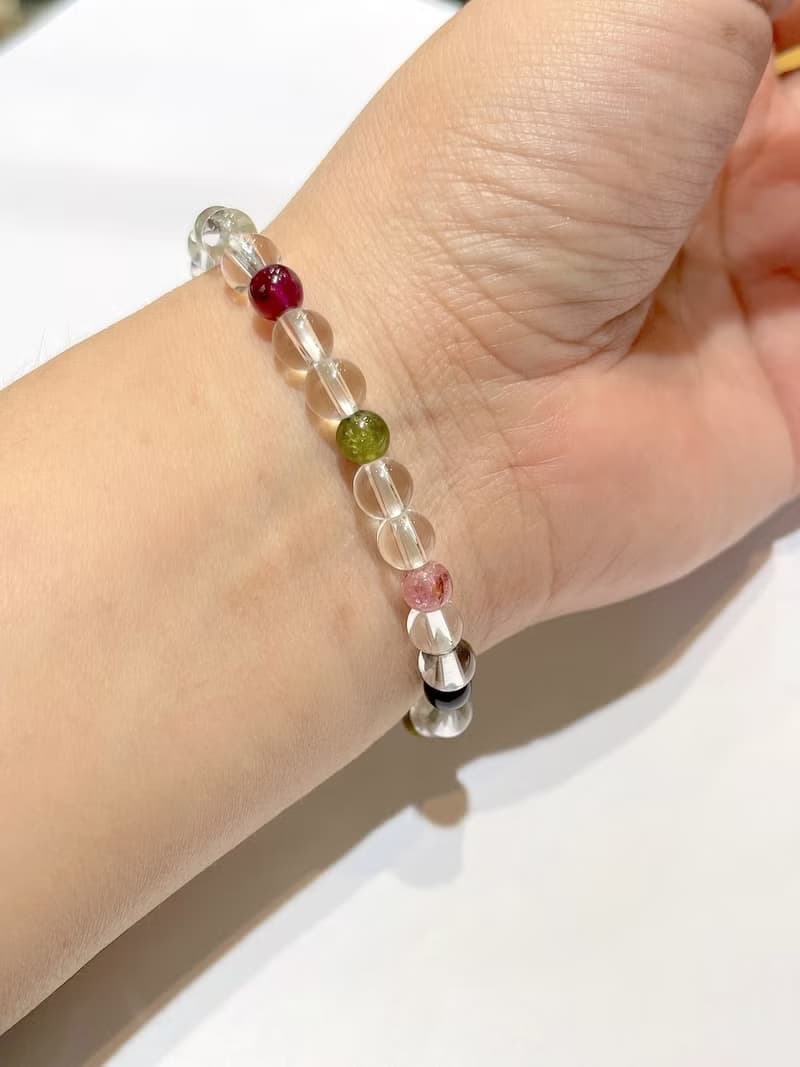 寶麗金珠寶-黃金無限如意碧璽造型手鍊