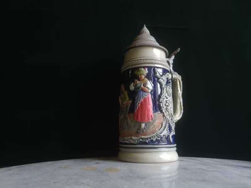 【老時光 OLD-TIME】早期西德製陶瓷啤酒杯