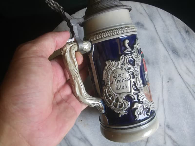 【老時光 OLD-TIME】早期西德製陶瓷啤酒杯