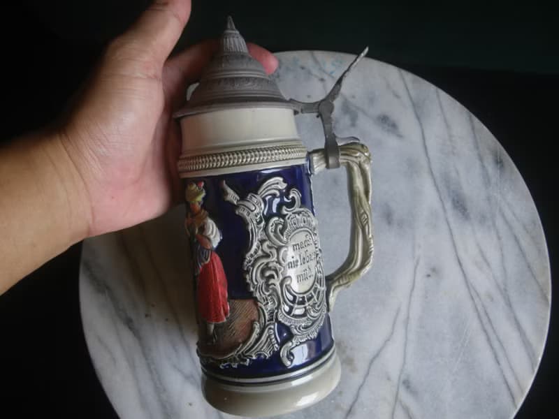 【老時光 OLD-TIME】早期西德製陶瓷啤酒杯