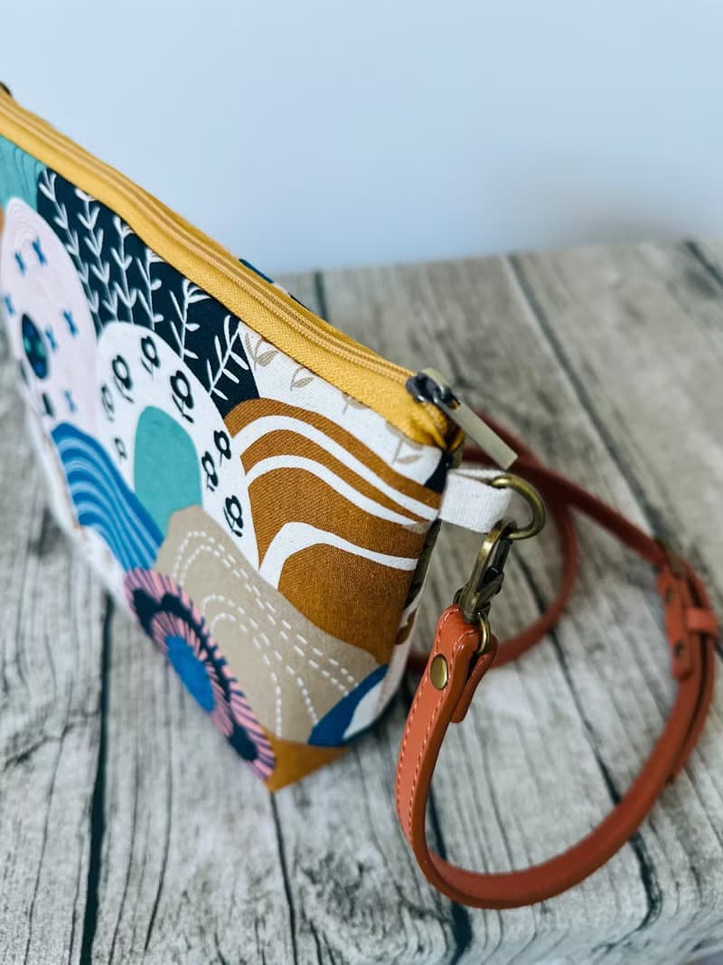 手工縫製 卡其和風山丘 托特側肩包斜背包