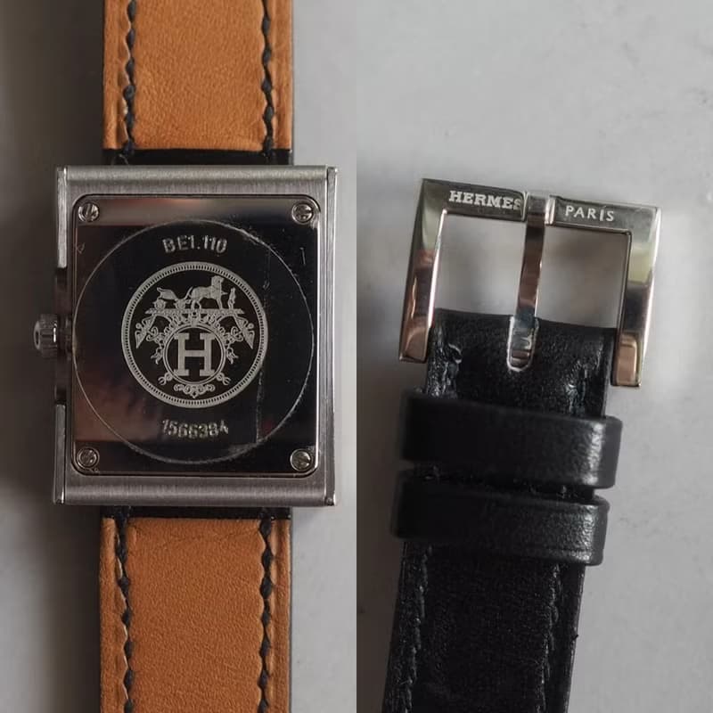 HERMÈS Belt Watch エルメス ベルトウォッチ シルバー ブラック  ホワイト ブラウン ブルージーン ヴィンテージ