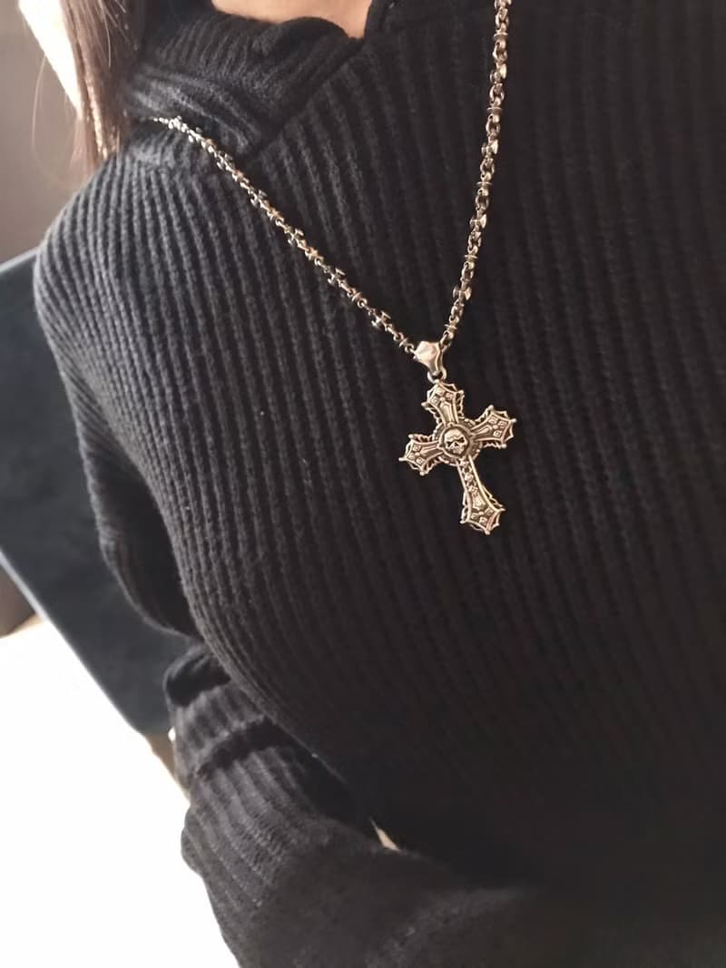【銀鍊系列】十字花銀鍊 Silver/55cm-65CM 925/純銀