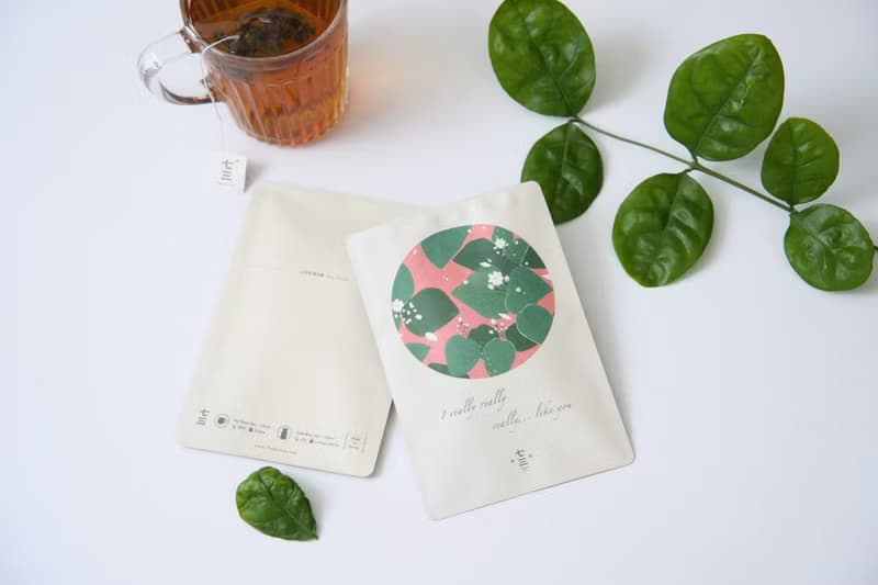 七三茶堂 茶文創丨茶包明信片－茶與花語款(四款)