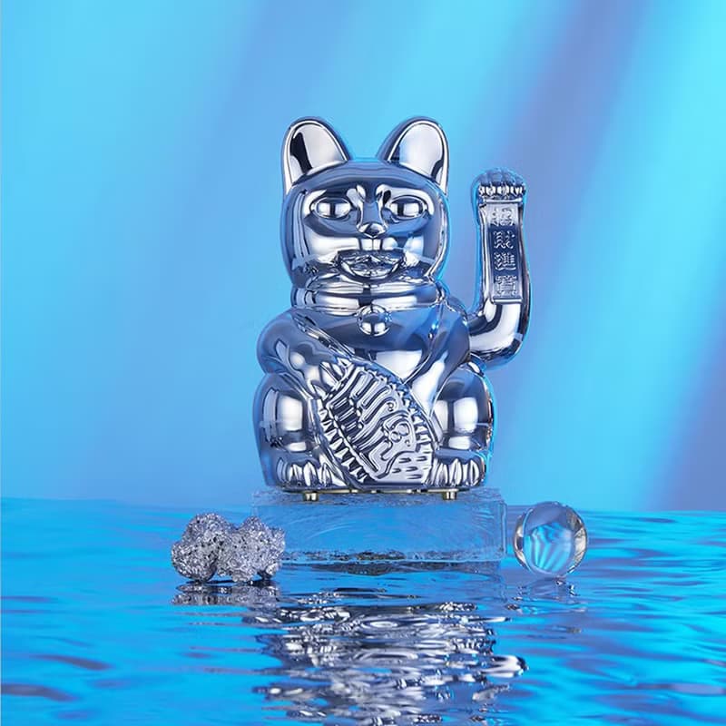 LA BOITE 特大號幸運繽紛自動招手招財貓-共3色