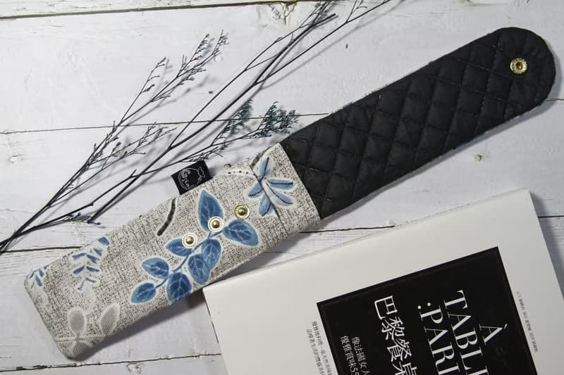 【Gi LAI】 6.5*26Cm環保雙層筷袋 餐具袋-花卉