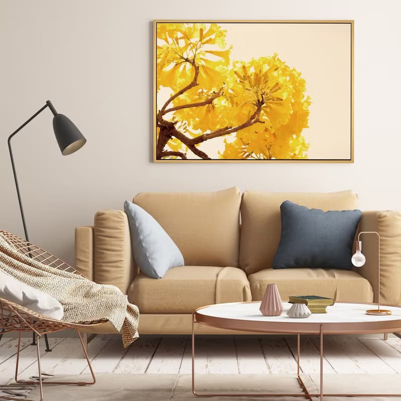 金黃盛宴II - 黃金風鈴木攝影掛畫/植物裝飾畫/角落擺設佈置/掛畫
