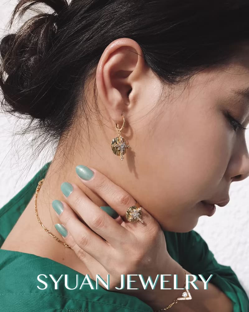 SYUAN JEWELRY | Heart & Soul— 鍍18K洛可可風鋯石垂墜耳環